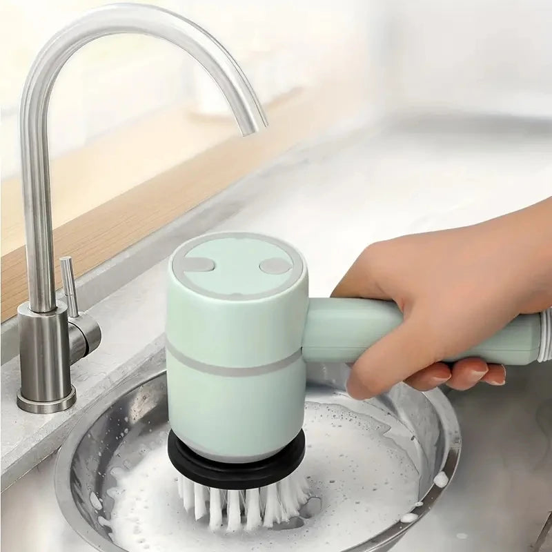 1pc Electric Spin Scrubber, Electric Cleaning Brush 3-in-1 Handheld Kitchen Cleaner Cordless Spin Scrubber, Power Scrubber Bathr